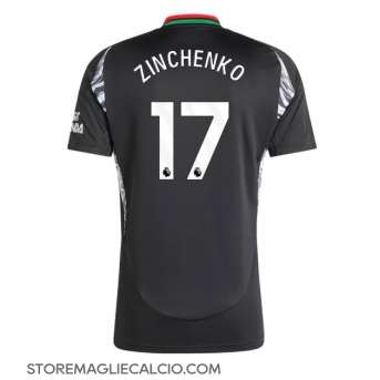 Arsenal Oleksandr Zinchenko #17 Maglia Gara Trasferta Repliche 2024-25